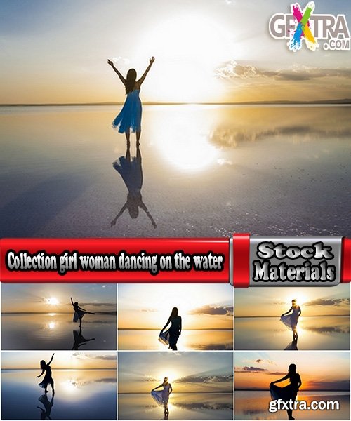 Collection girl woman dancing on the water sea stranded beach dress 25 HQ Jpeg