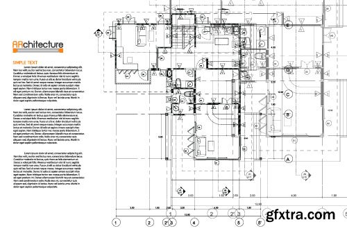 Architectural Projects & Backgrounds - 25x EPS