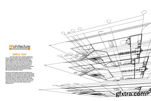 Architectural Projects & Backgrounds - 25x EPS