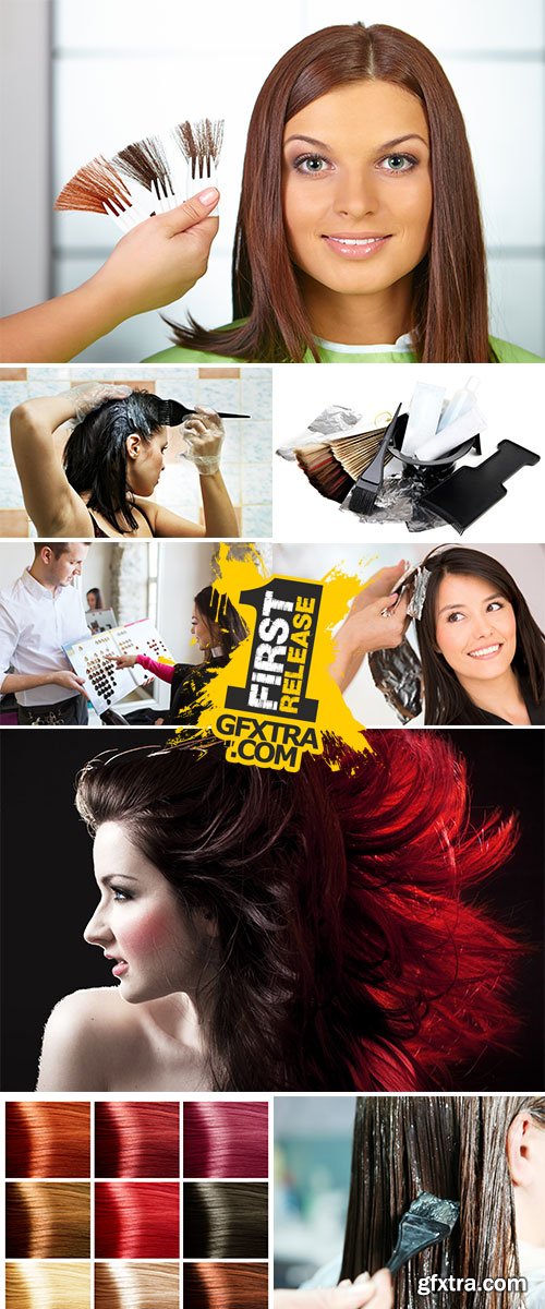 Stock Images Hair dye