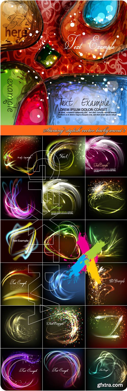 Shining stylish vector background 2