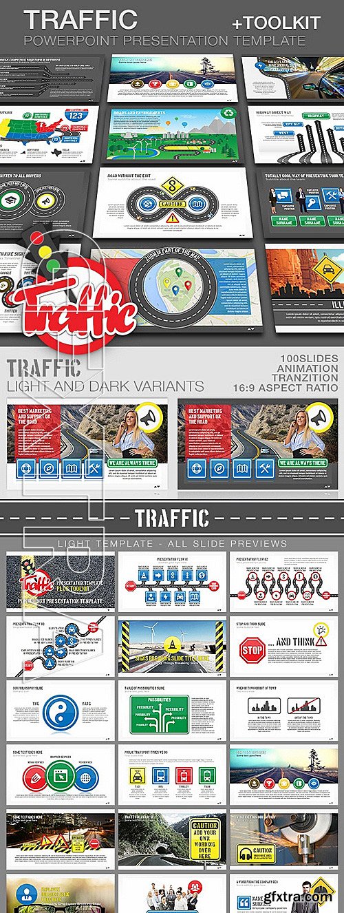 GraphicRiver - Traffic PowerPoint Presentation Template Toolkit 12062608