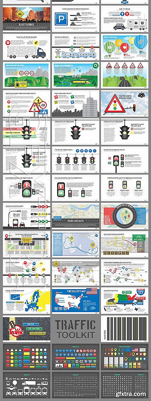 GraphicRiver - Traffic PowerPoint Presentation Template Toolkit 12062608