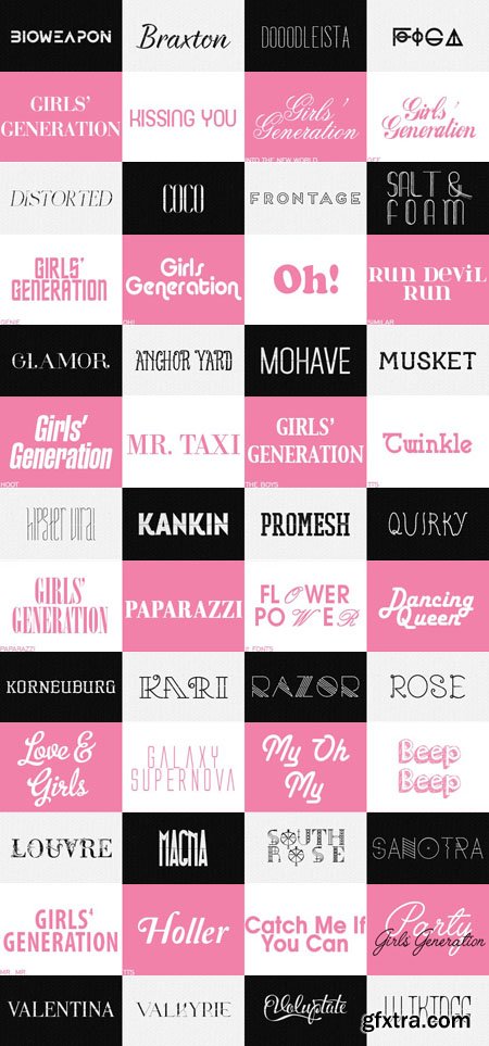 Girls' Generation Fonts - 81 Fonts