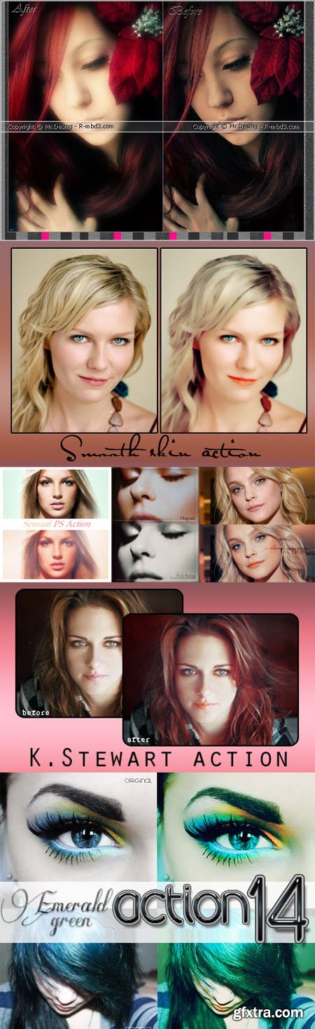 Smooth Skin Actions for Photoshop