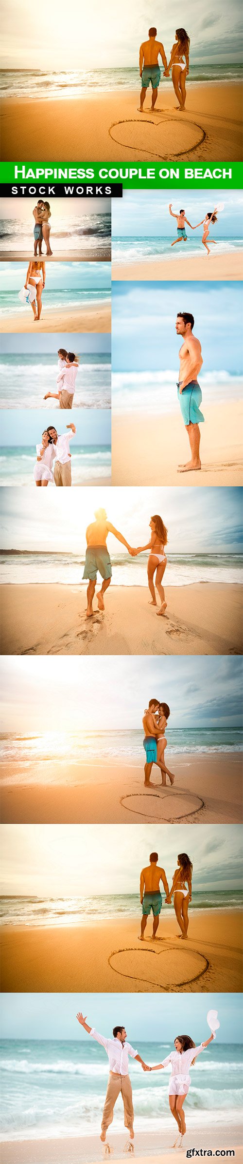 Happiness couple on beach - 10 UHQ JPEG