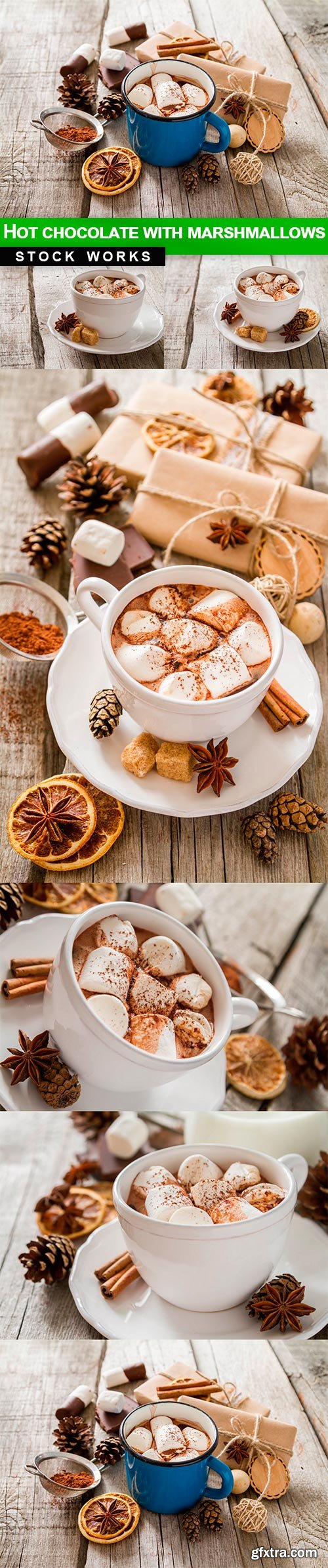 Hot chocolate with marshmallows - 7 UHQ JPEG