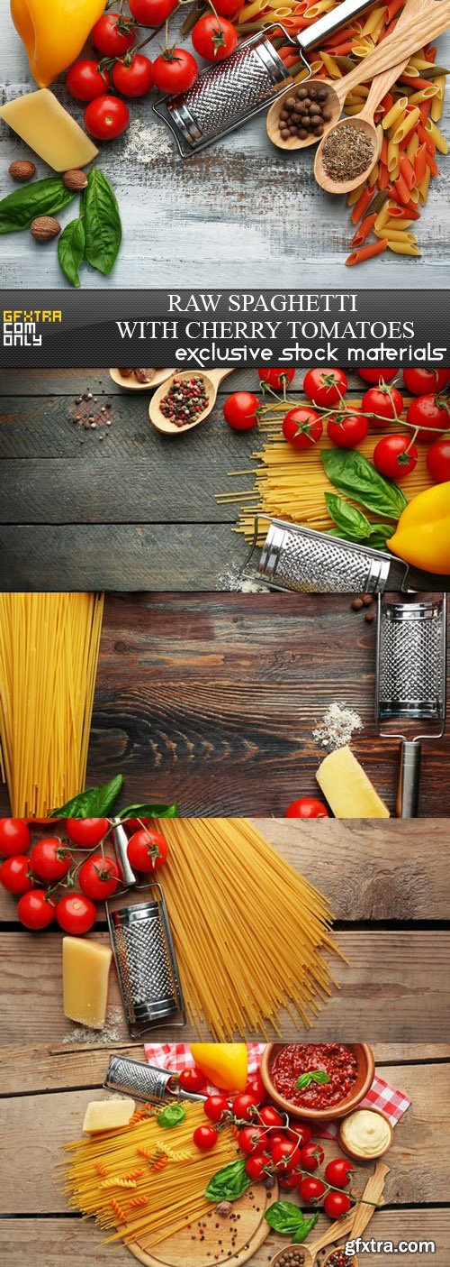 Raw Spaghetti with Cherry tomatoes