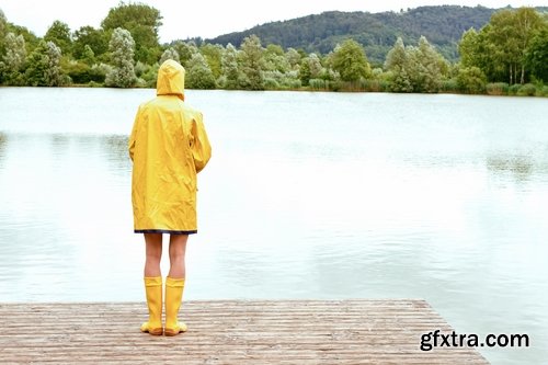 Collection of baby autumn rain rubber boot umbrella woman people 25 HQ Jpeg