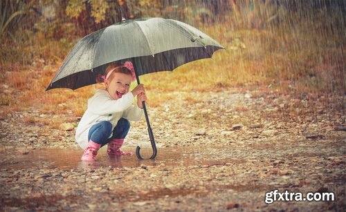 Collection of baby autumn rain rubber boot umbrella woman people 25 HQ Jpeg