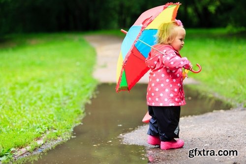 Collection of baby autumn rain rubber boot umbrella woman people 25 HQ Jpeg