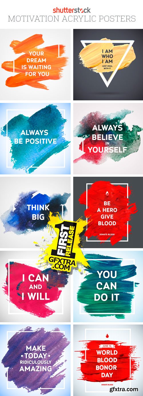 Amazing SS - Motivation Acrylic Posters, 25xEPS