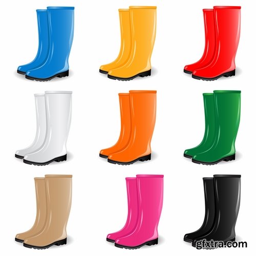 Collection of baby autumn rain rubber boot umbrella 25 EPS