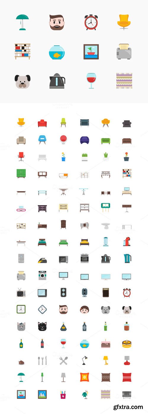 100+ Homey Icons Set - CM 168594