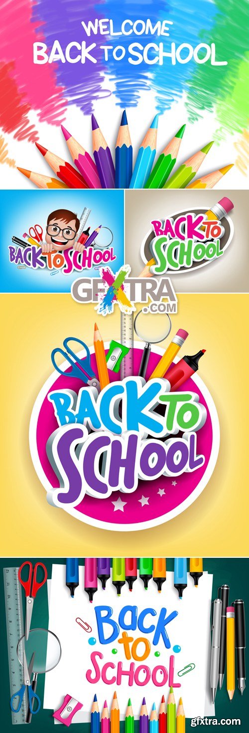 Back to School 2015 Vector 3