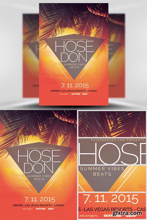 Summer House Flyer Template 3