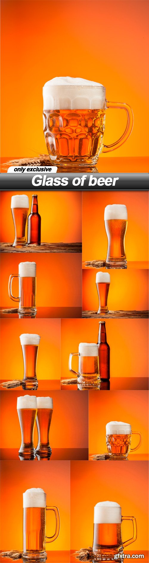 Glass of beer - 10 UHQ JPEG