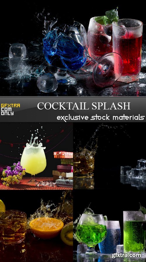 Cocktail splash - 5 UHQ JPEG