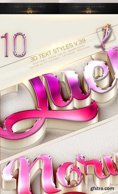 Graphicriver 30 Bundle 3D Text Effect 0615 11927482