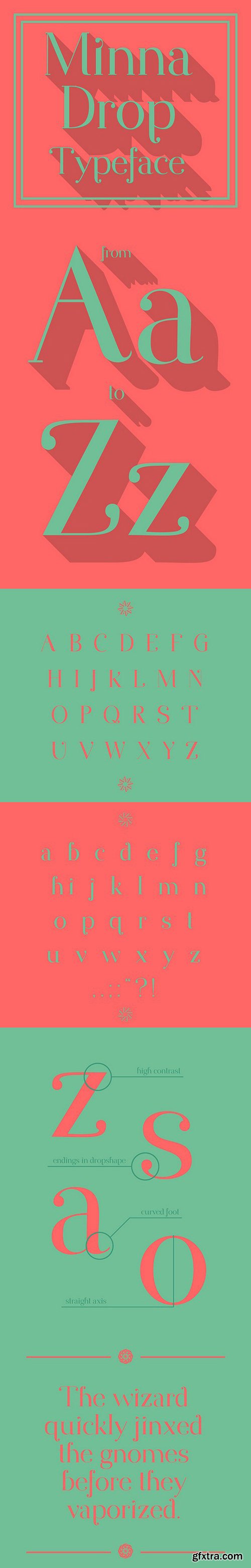 Minna Drop Typeface