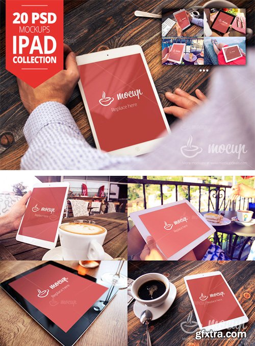 CM 223003 - 20 PSD iPad Mockup Collection