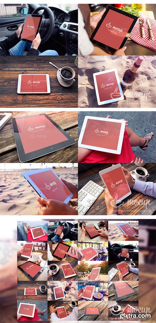 CM 223003 - 20 PSD iPad Mockup Collection