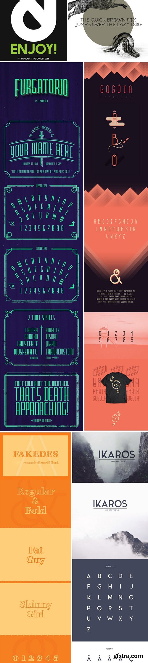 Bundle vol.3 – 21 Custom Fonts!