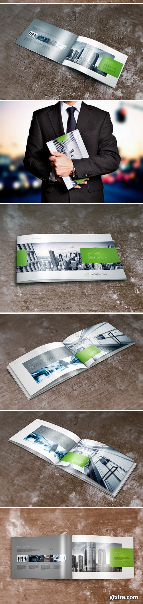 CM - Landscape Brochure Mock-Up Set 349419