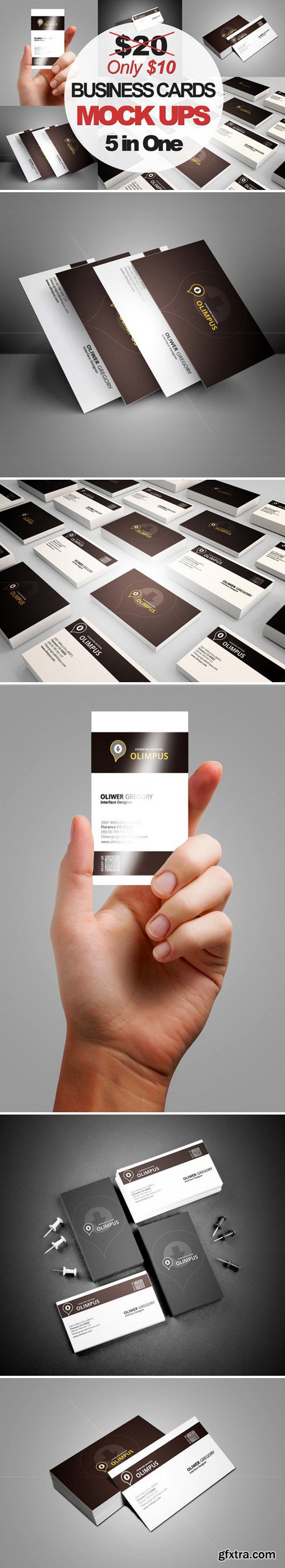 CM - Realistic / Business Card / Mock ups 349469