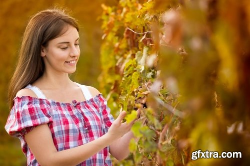 Collection beautiful girl woman with grape berry #2-25 HQ Jpeg