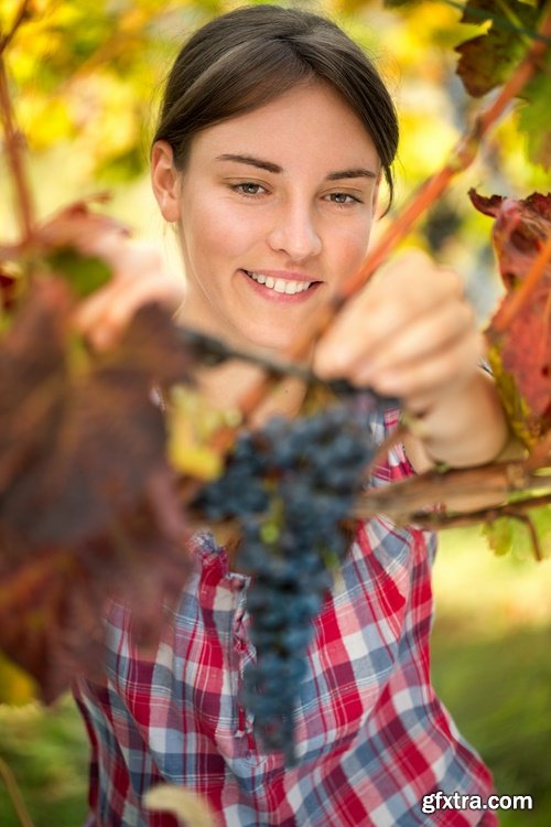 Collection beautiful girl woman with grape berry #2-25 HQ Jpeg