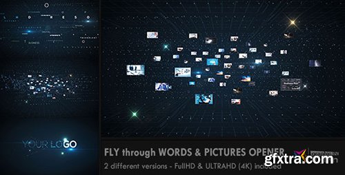 Videohive Fly through Words & Images Opener 11918540