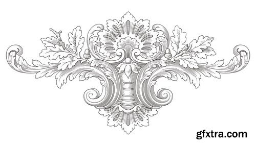 Cartouche Vector Elements - 25x EPS