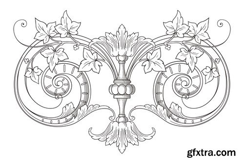 Cartouche Vector Elements - 25x EPS