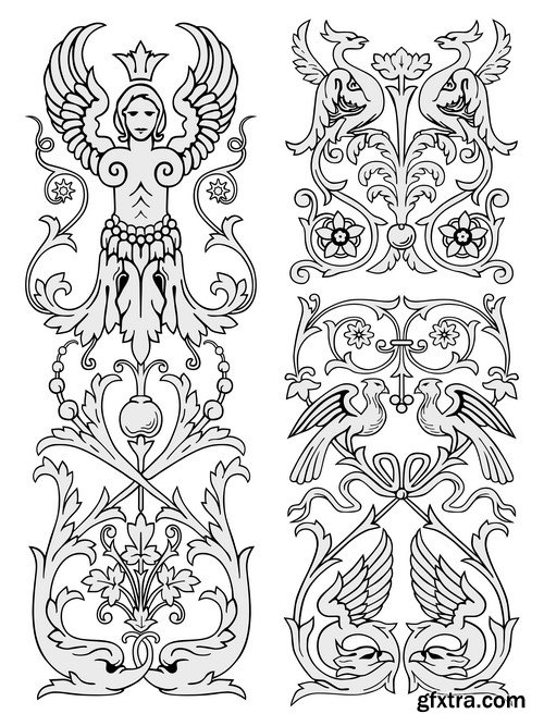 Cartouche Vector Elements - 25x EPS