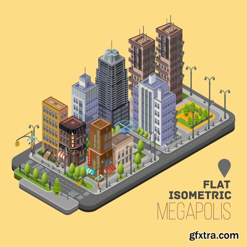 Isometric flat concept 3D illustration vector