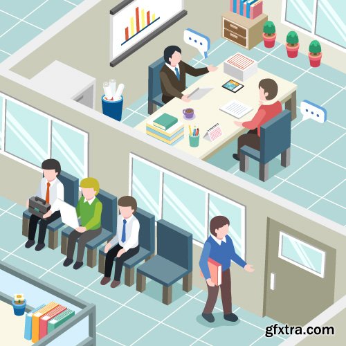 Isometric flat concept 3D illustration vector