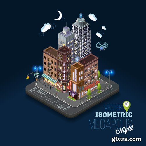 Isometric flat concept 3D illustration vector