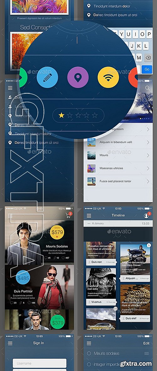 GraphicRiver - Flat UI Bundle 11620593