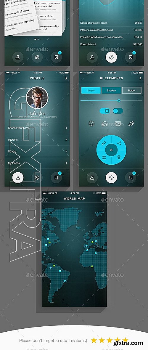 GraphicRiver - Flat UI Bundle 11620593