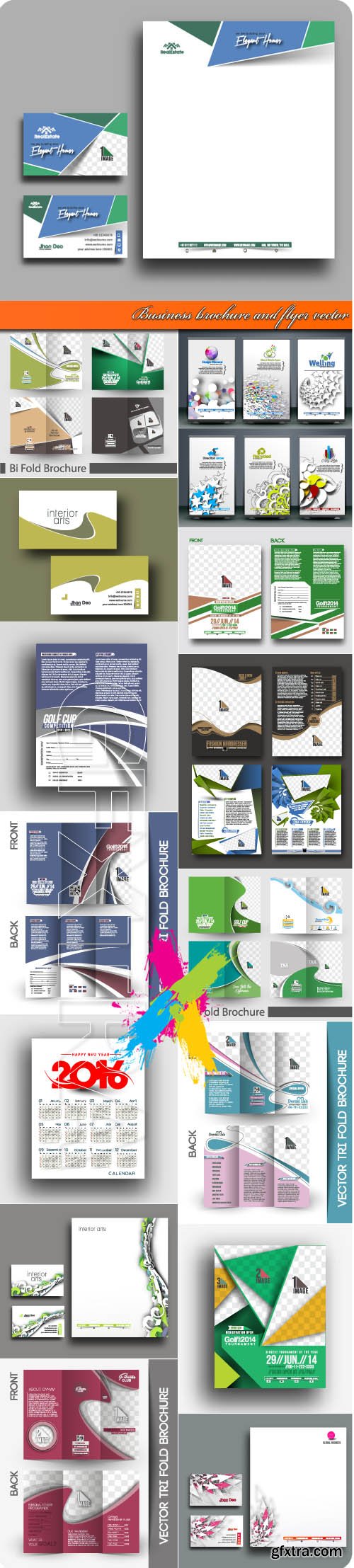 Business brochure and flyer vector