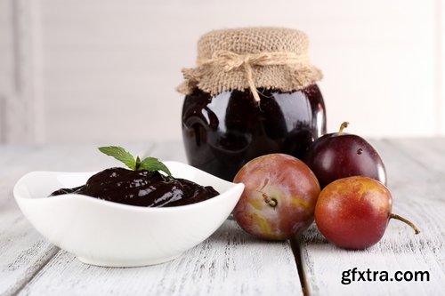 Collection of of plum jam marmalade sweetness 25 HQ Jpeg