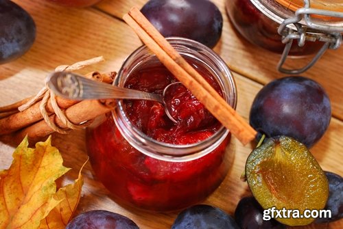 Collection of of plum jam marmalade sweetness 25 HQ Jpeg