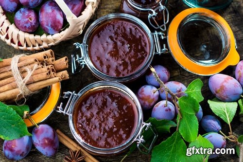 Collection of of plum jam marmalade sweetness 25 HQ Jpeg