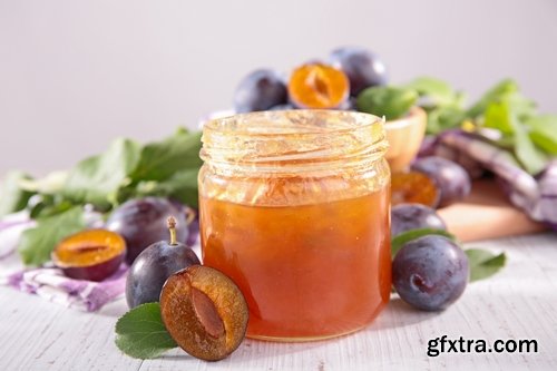 Collection of of plum jam marmalade sweetness 25 HQ Jpeg