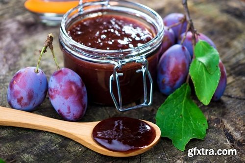 Collection of of plum jam marmalade sweetness 25 HQ Jpeg