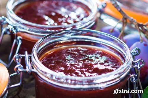 Collection of of plum jam marmalade sweetness 25 HQ Jpeg