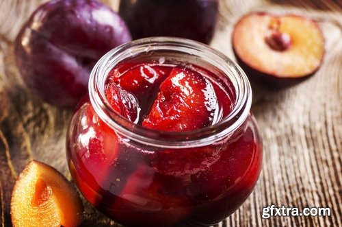 Collection of of plum jam marmalade sweetness 25 HQ Jpeg