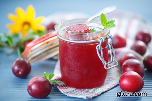 Collection of of plum jam marmalade sweetness 25 HQ Jpeg