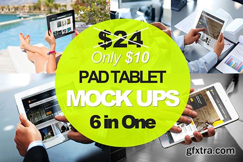 CreativeMarket Photorealistic Tablet Mock-Up